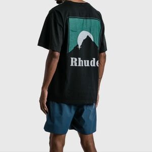 Rhude Moonlight Short Sleeve Graphic Vinyl Streetwear Cotton T-Shirt